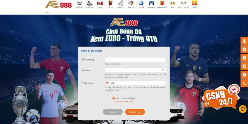 Hướng dẫn đăng ký và bắt đầu chơi tại AE888 nhanh chóng Hướng dẫn đăng ký và bắt đầu chơi tại AE888 nhanh chóng